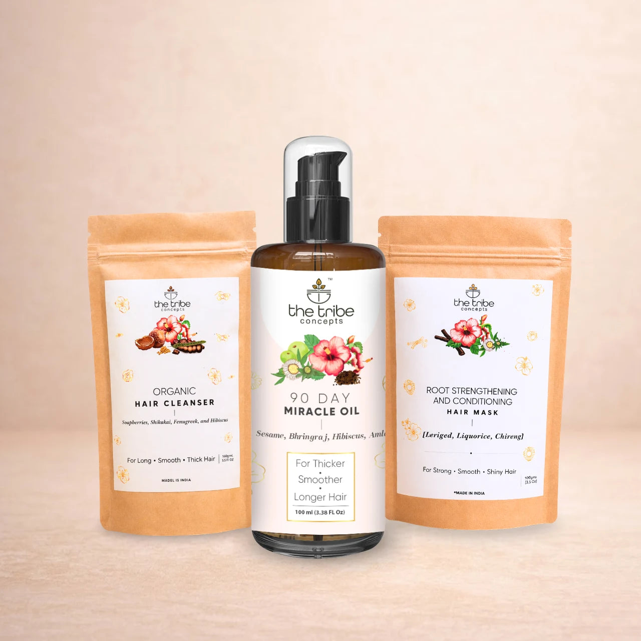 Hair Grow Kit - Bhringraj & Hibiscus for Strong Hair Growth