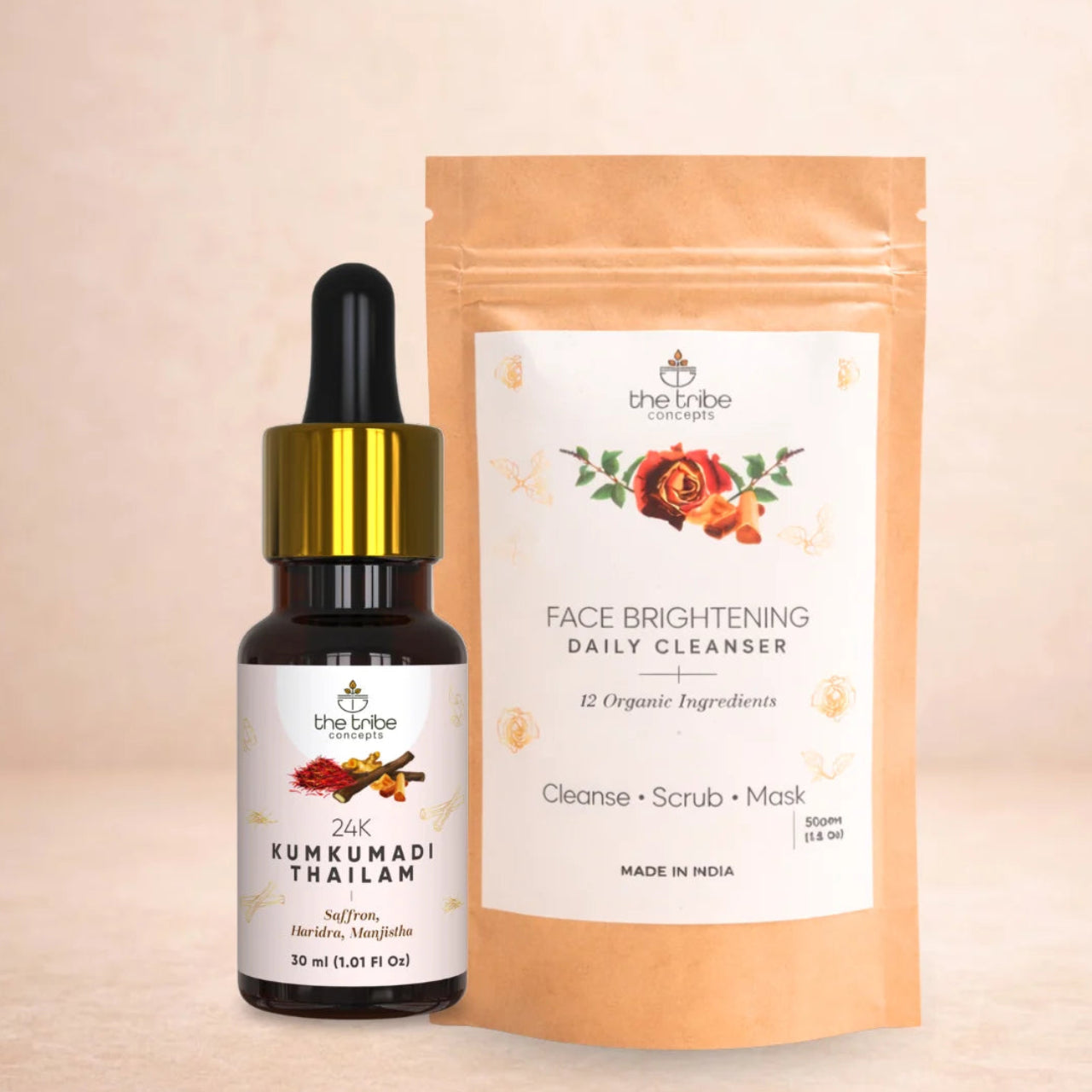 Face Brightening Kit - Saffron & Manjistha for Instant Brightening