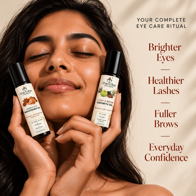 Ayurvedic Eye Care Duo for Under-Eyes, Lashes + Brows