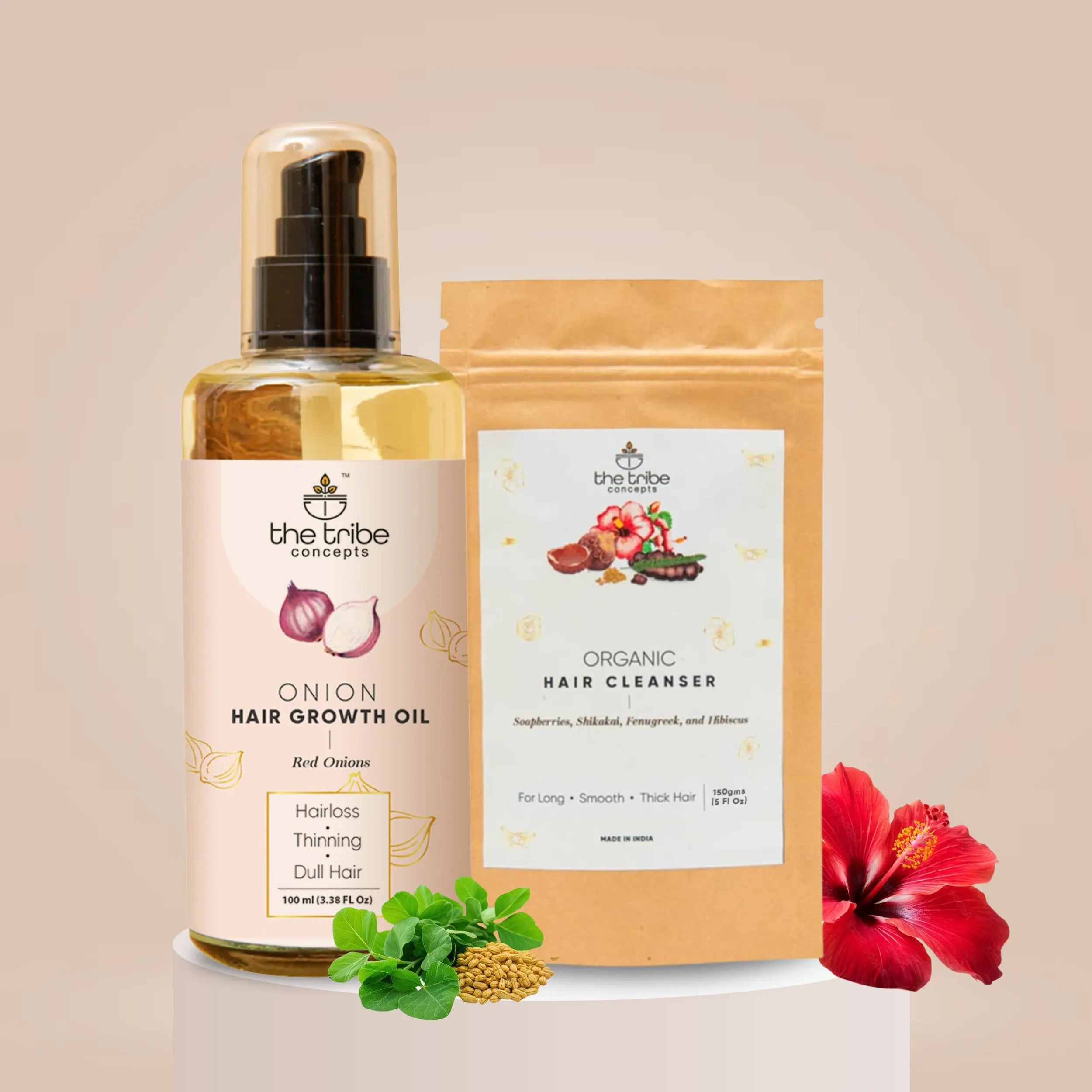 Onion ReGrowth Kit - Onion & Shikakai for Hair Regrowth