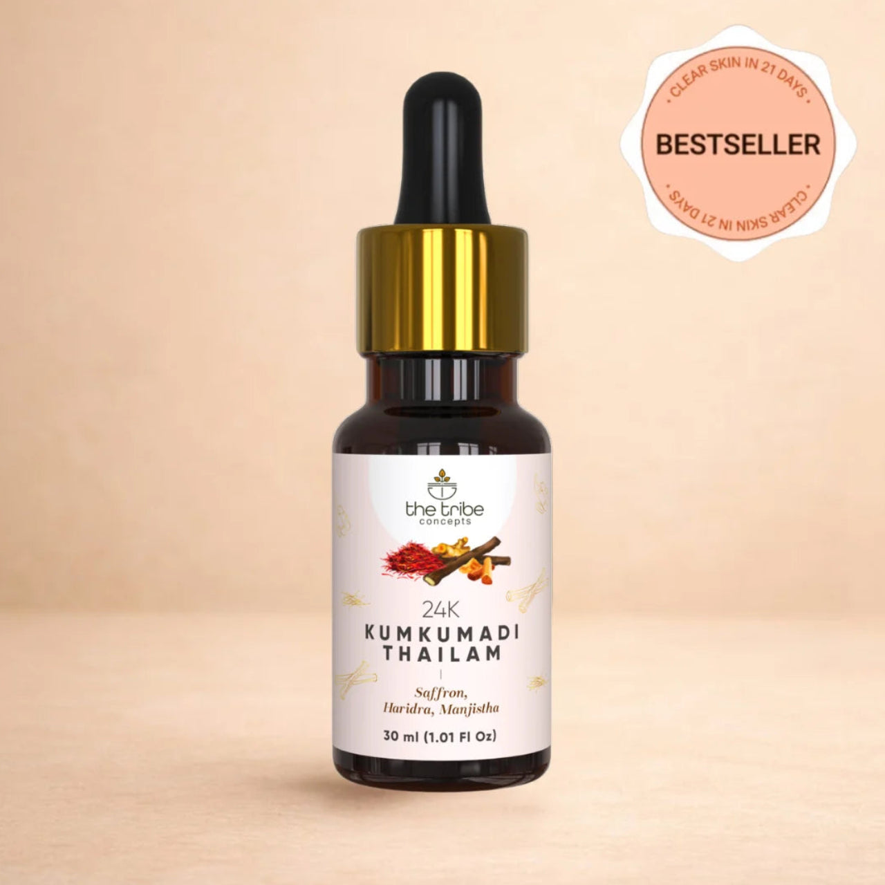 24k Kumkumadi Thailam - Saffron Glow Facial Oil