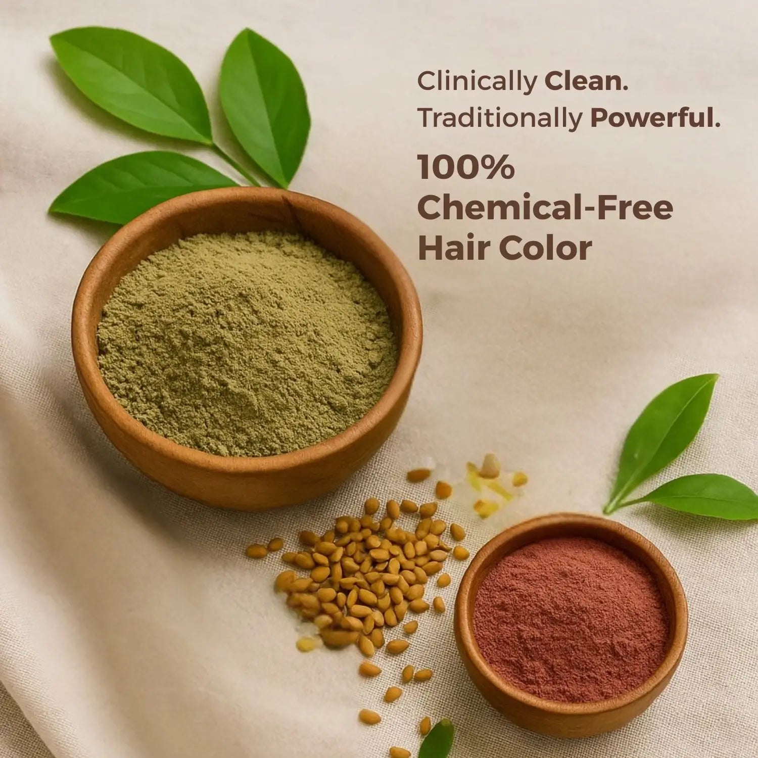 Hair Colour Kit - Herbal Hair Dye with Premium grade ingredients for Long Lasting Black Color