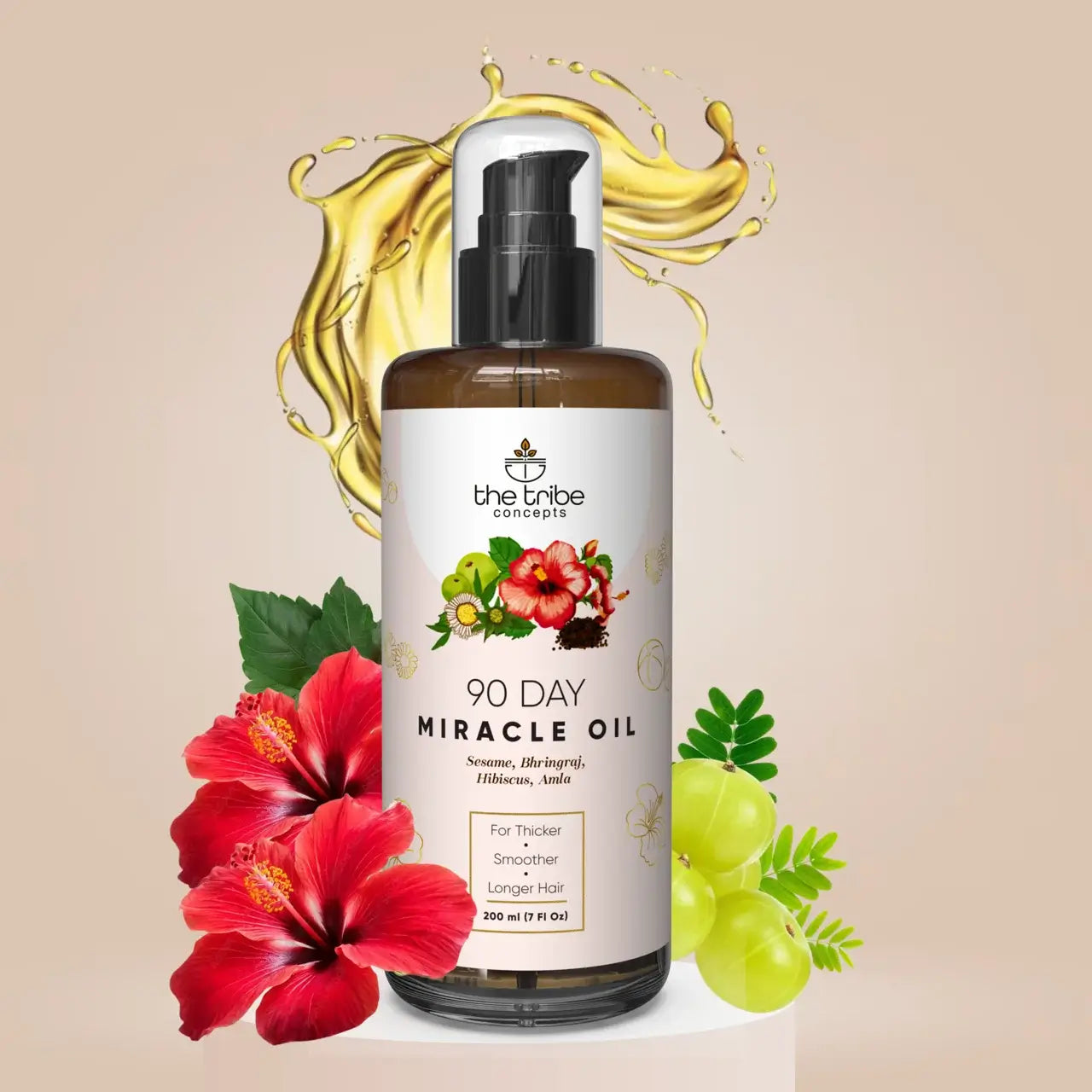 
      Buy 90 Day Miracle Hair Oil for Hair Growth India - The Tribe Concepts
