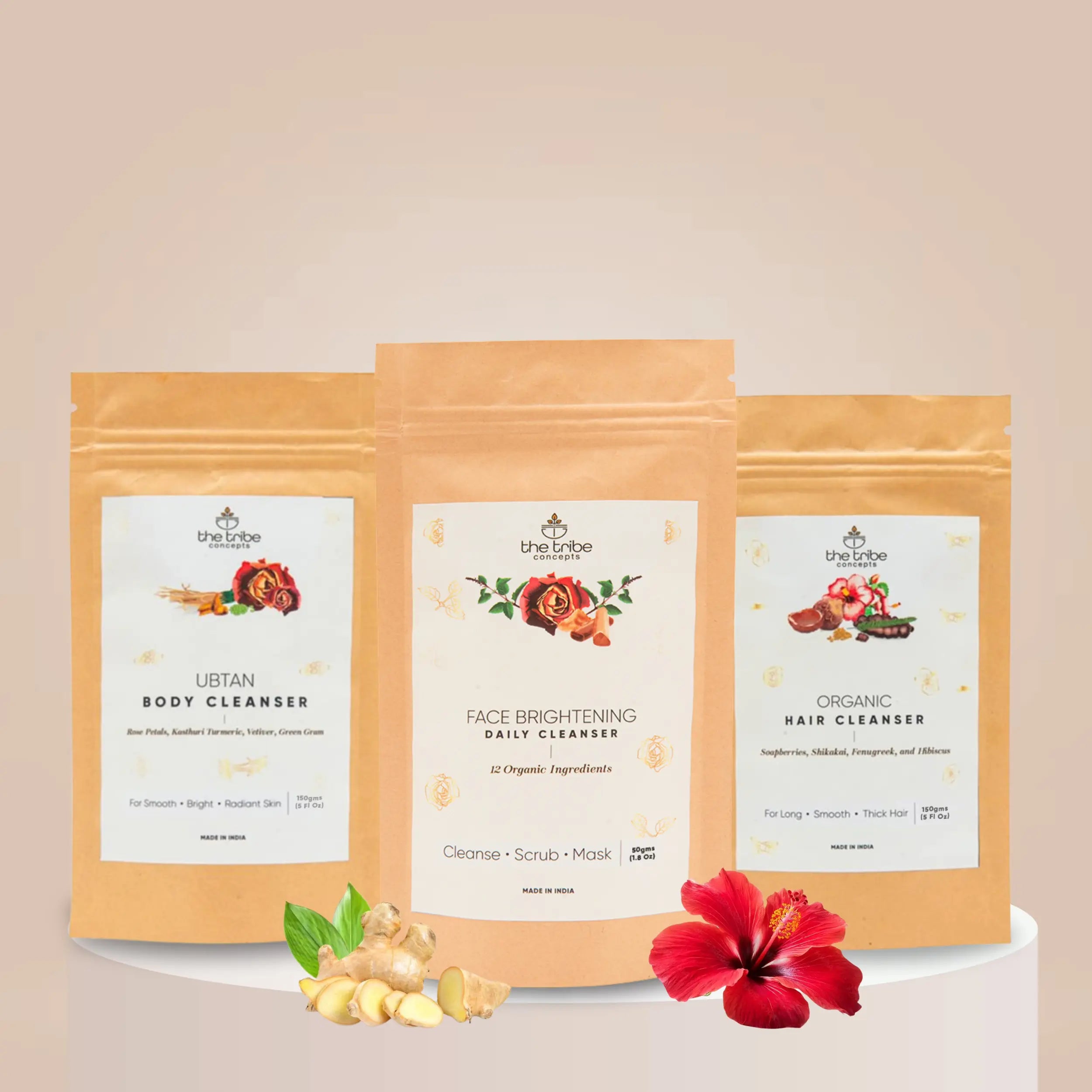 Top to Toe Cleansers Kit to Nourish Skin & Hair