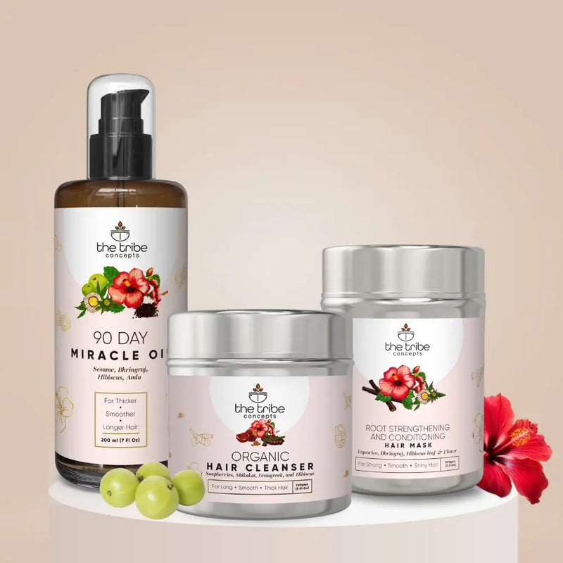 Hair Grow Kit - Bhringraj & Hibiscus for Strong Hair Growth
