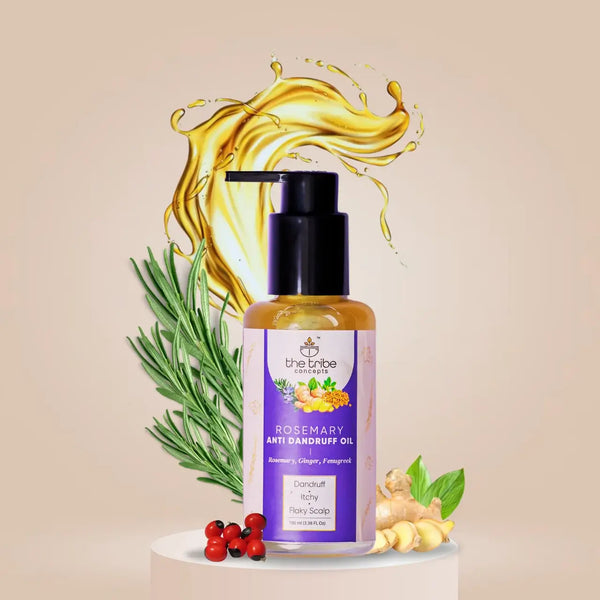 Rosemary Oil for Dandruff, Hair Growth & Frizz Control