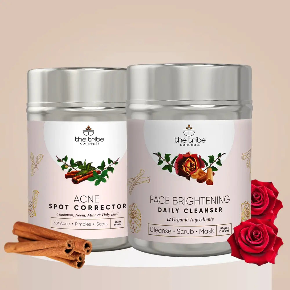 Anti-Acne Treatment Kit - Neem & Sandalwood to Reduce Acne