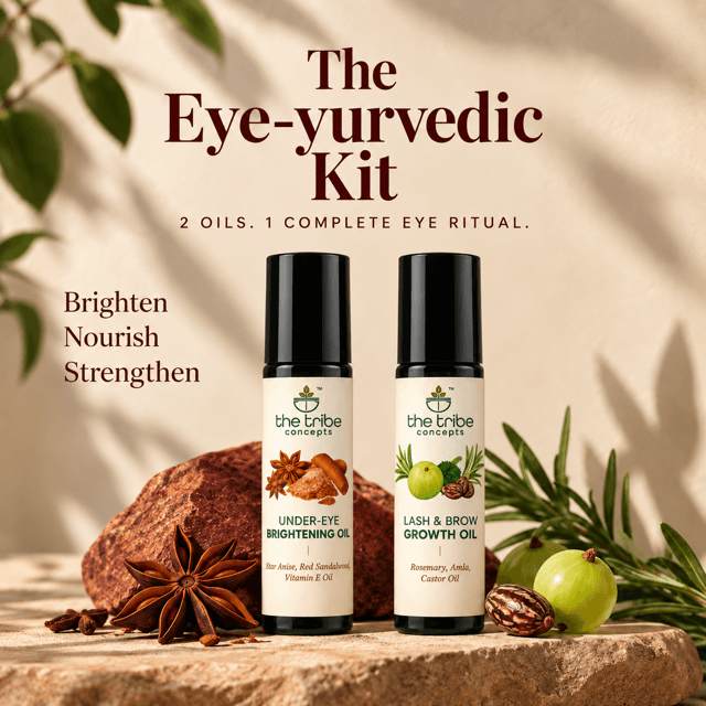 Ayurvedic Eye Care Duo for Under-Eyes, Lashes + Brows