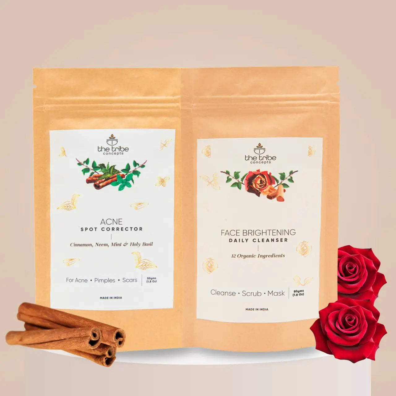 Anti-Acne Treatment Kit - Neem & Sandalwood to Reduce Acne