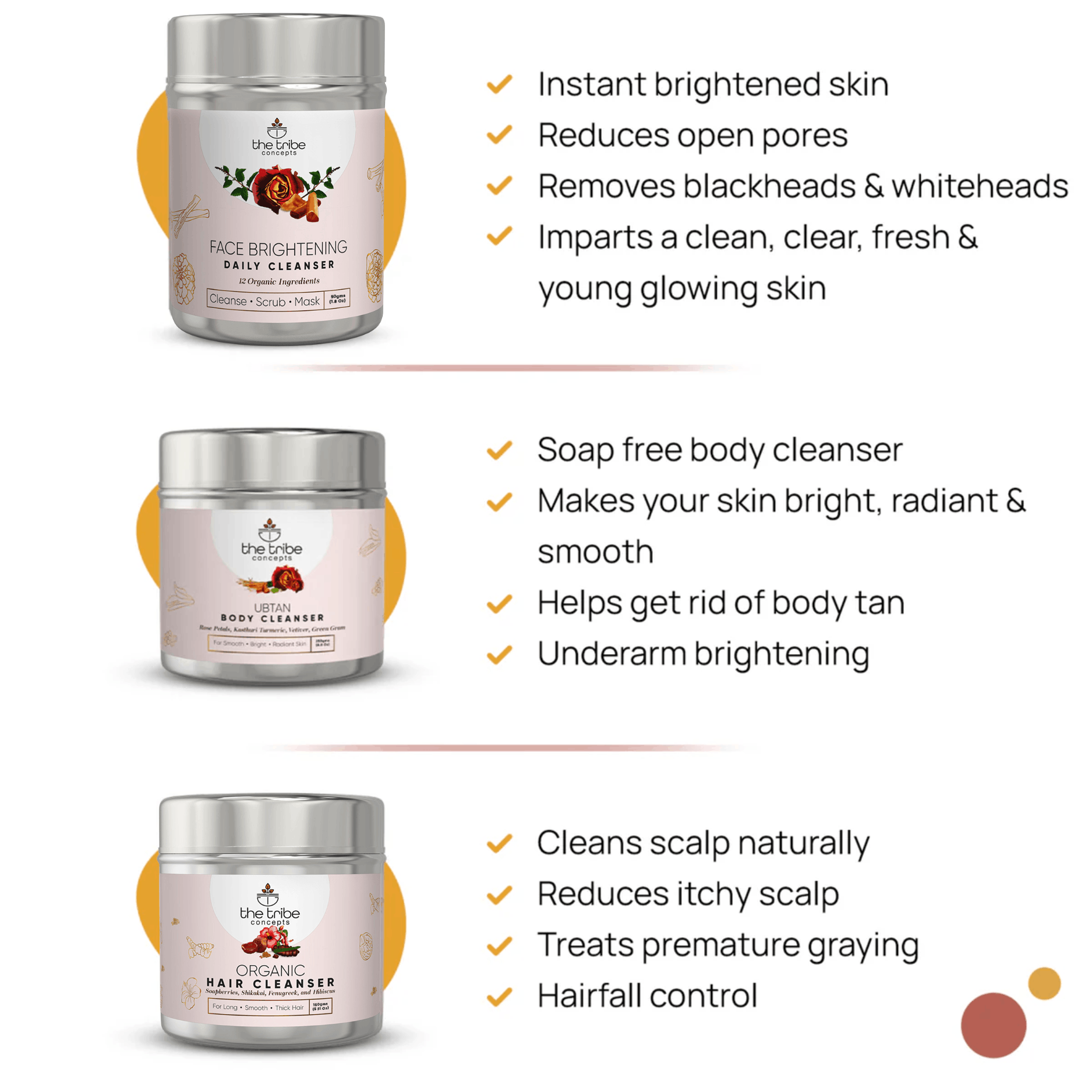 Top to Toe Cleansers Kit to Nourish Skin & Hair