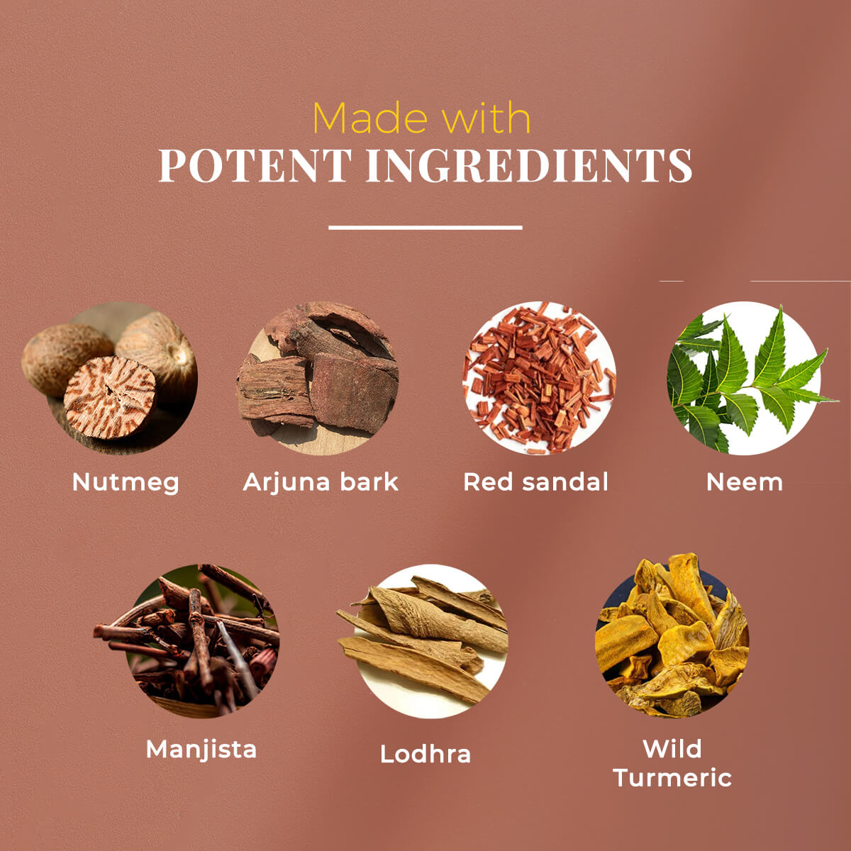 Anti-pigmentation & Toning Mask - Nutmeg & Arjuna Bark for  Face and Body Pigmentation