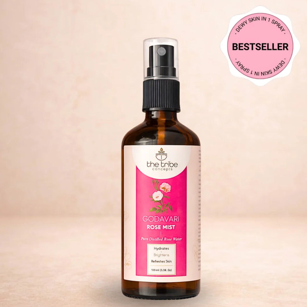 Godavari Rose Mist - 100% Pure Steam Distilled Facial Toner