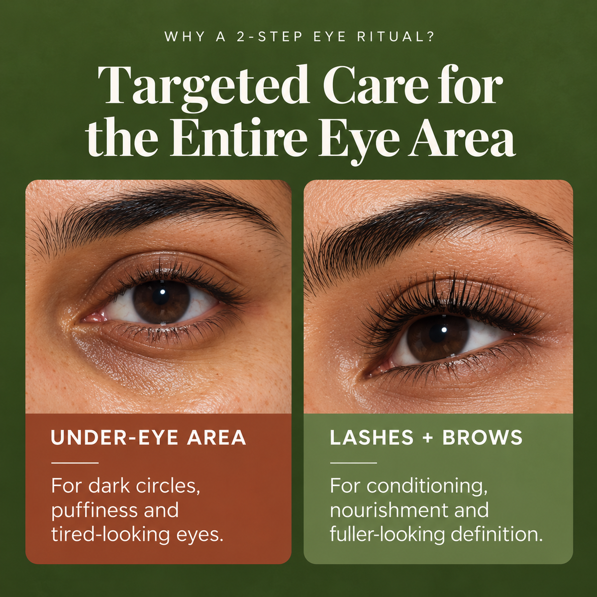 Ayurvedic Eye Care Duo for Under-Eyes, Lashes + Brows