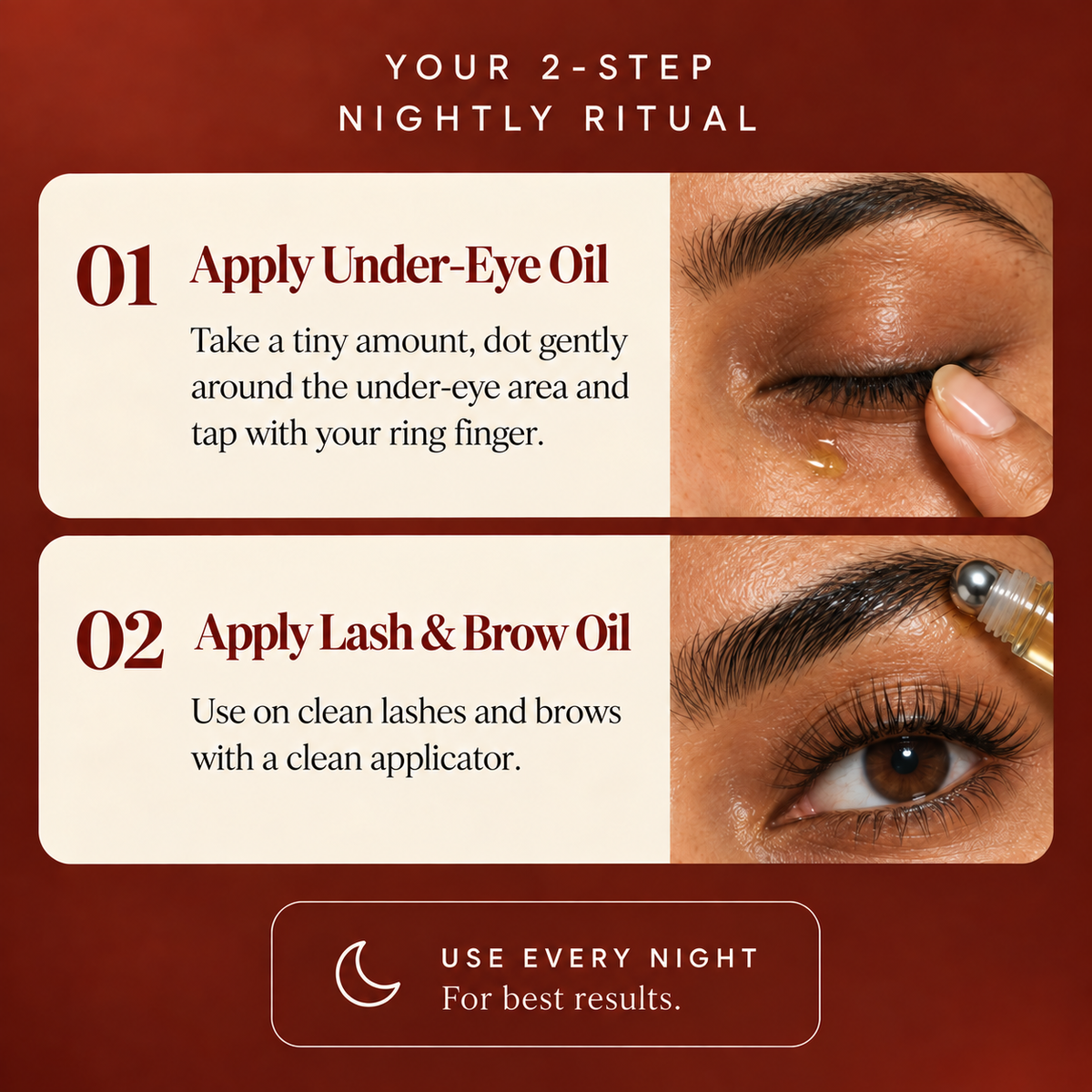 Ayurvedic Eye Care Duo for Under-Eyes, Lashes + Brows
