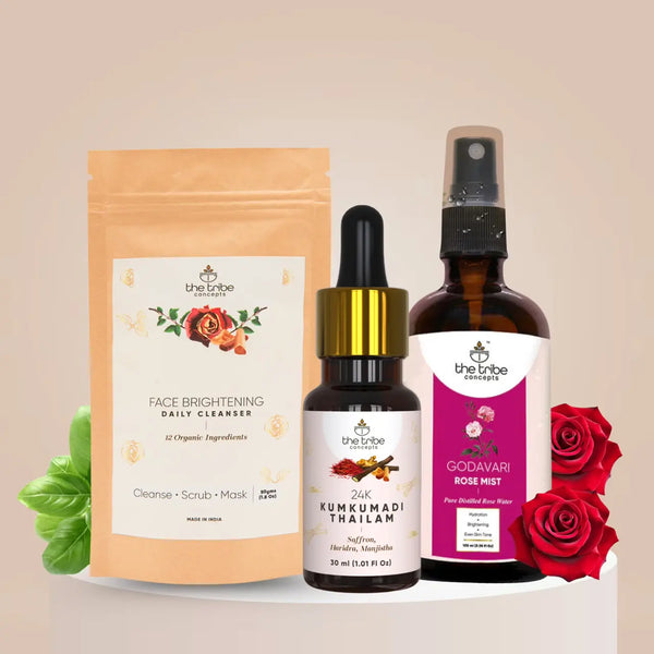 CTM ROUTINE KIT - Rose & Saffron to Brighten Dull Skin