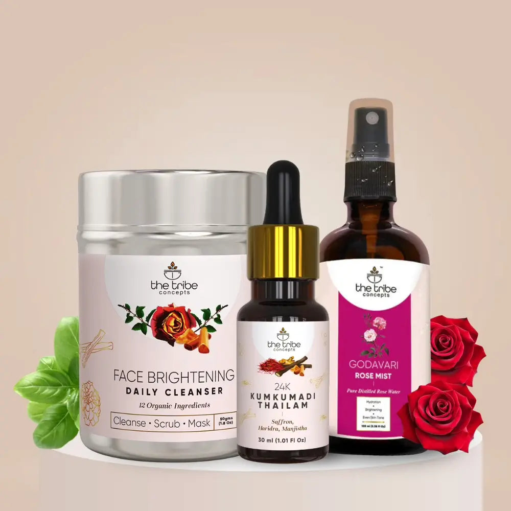 CTM ROUTINE KIT - Rose & Saffron to Brighten Dull Skin