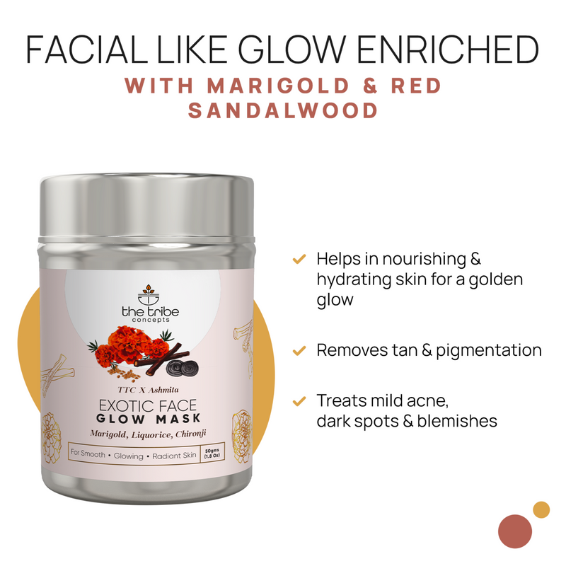 EXOTIC FACE GLOW MASK - TTC X ASHMITA - The Tribe Concepts