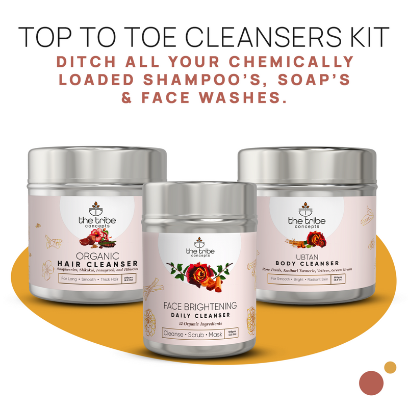 TOP-TO-TOE CLEANSERS KIT - The Tribe Concepts Body Kit