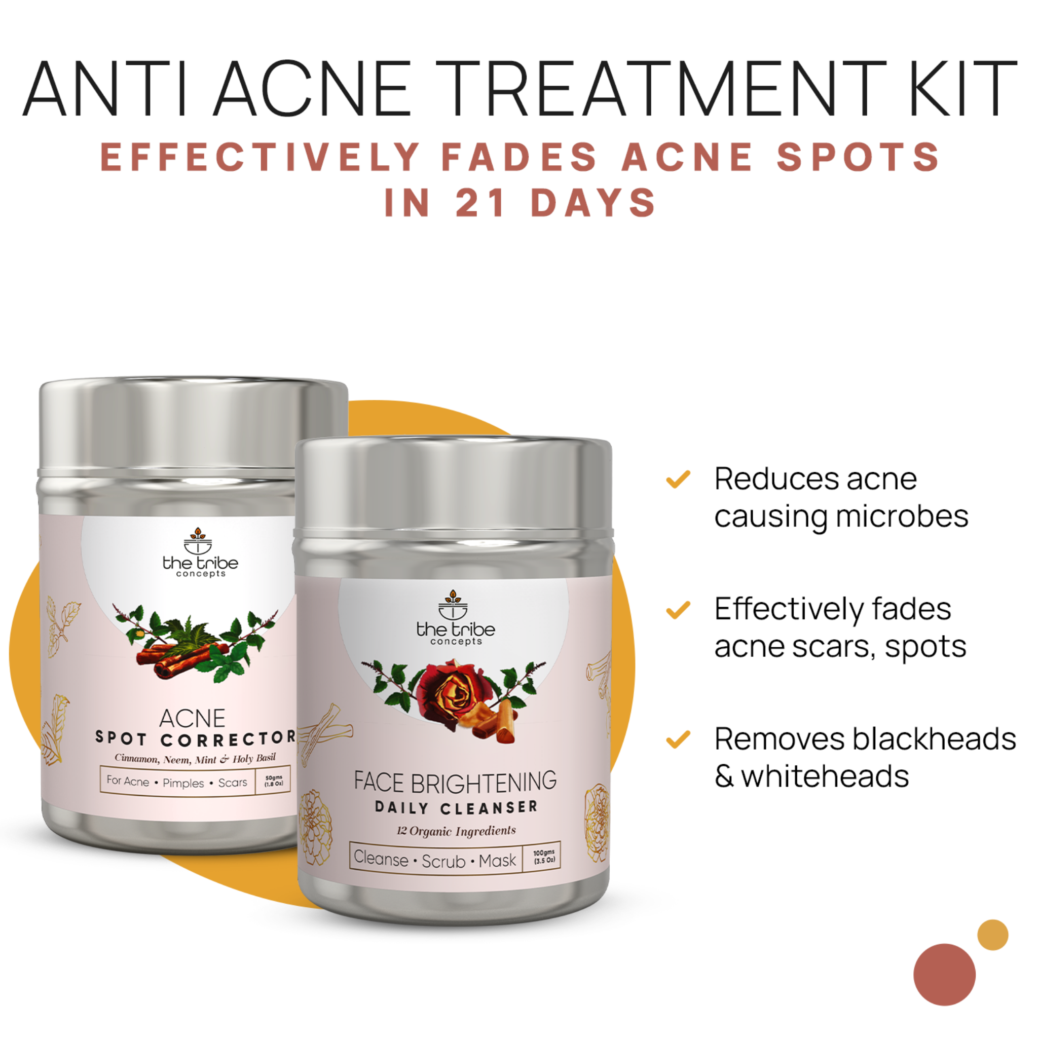 ANTI-ACNE TREATMENT KIT - The Tribe Concepts Face Kit